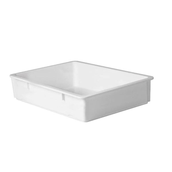 Omega White Polypropylene Dough Box - 6" (6 per box)
