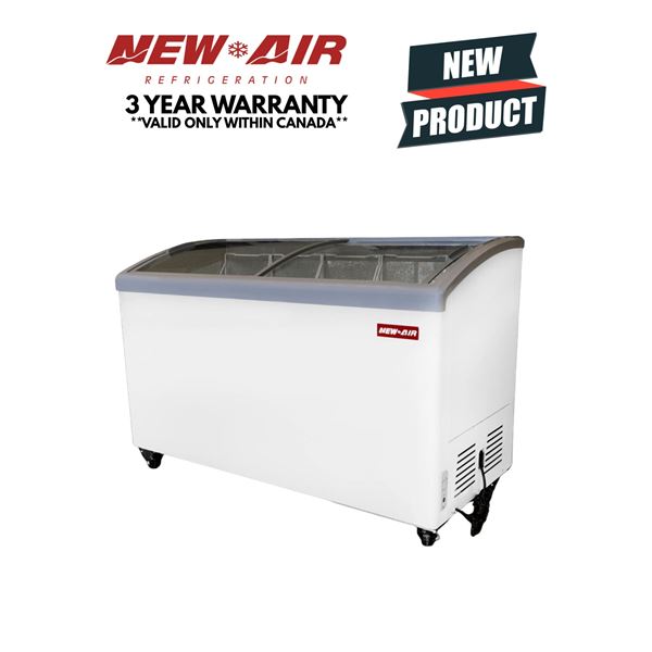 Brand New! New Air 49"Curved Glass Ice Cream Freezers - NIF-55-CG