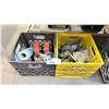 Image 1 : 2 CRATES OF ASSORTED CASTER WHEELS