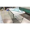 Image 2 : ROLLING METAL FRAME LAYOUT TABLE