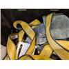 Image 4 : BIN OF ASSORTED STRAPS, TOOLS BELTS & C-CLAMP