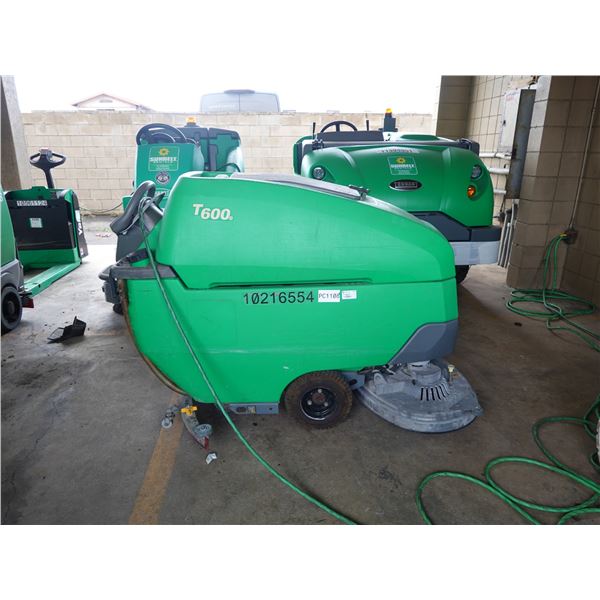 (10216554) 2019 Tennant Model T600E Battery-Operated Floor Scrubber (Starts & Runs - See Video)
