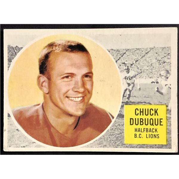1960 TOPPS CFL CHUCK DUBUQUE