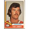 Image 1 : 1974-75 O-PEE-CHEE YVON LAMBERT ROOKIE CARD