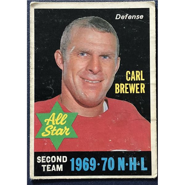 1970-71 O-PEE-CHEE CARL BREWER