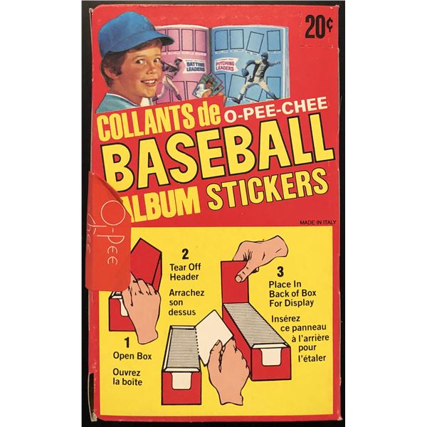 1982 O-PEE-CHEE BASEBALL STICKERS - SEALED BOX