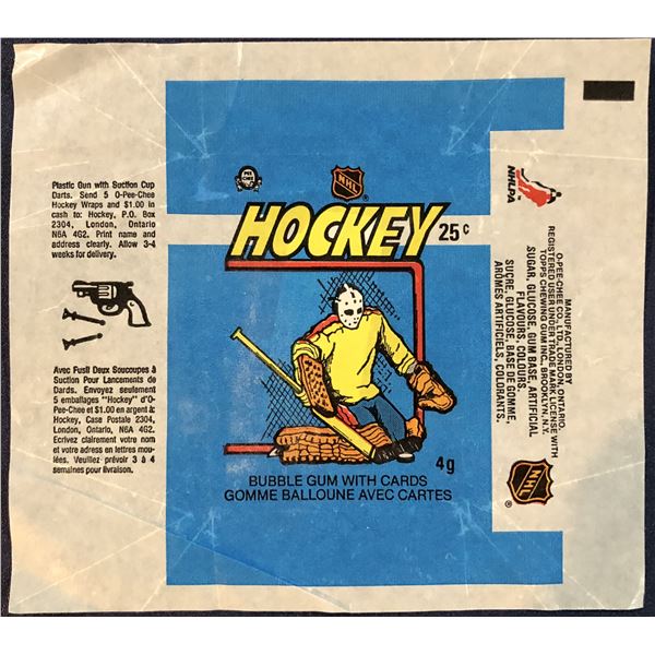 1982-83 O-PEE-CHEE HOCKEY WRAPPER