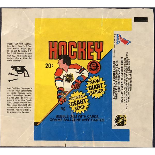 1980-81 O-PEE-CHEE HOCKEY WRAPPER