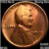 Image 1 : 1922 No D Strong Rev Wheat Cent NEARLY UNCIRCULATED