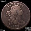 Image 1 : 1808/7 Draped Bust Half Cent LIGHTLY CIRCULATED