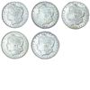 Image 1 : [5 Coins] 1884-1921 Morgan Silver Dollar
