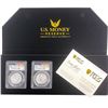 Image 1 : [2]2021 Silver $25 Palladium w/Box PCGS MS70