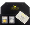 Image 1 : [2]2022 $50 Gold Eagle & $1 Silver Eagle w/Box PCGS SP69-70