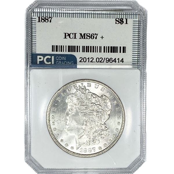 [3 Coins] 1883-1887 Morgan Silver Dollar PCI MS67+