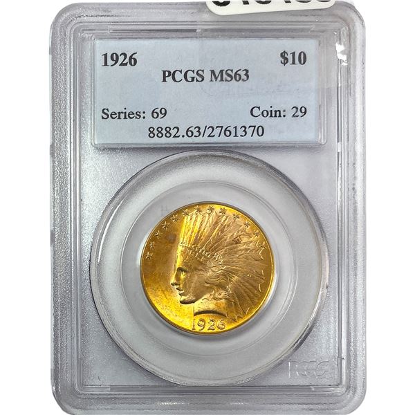 1926 $10 Gold Eagle PCGS MS63