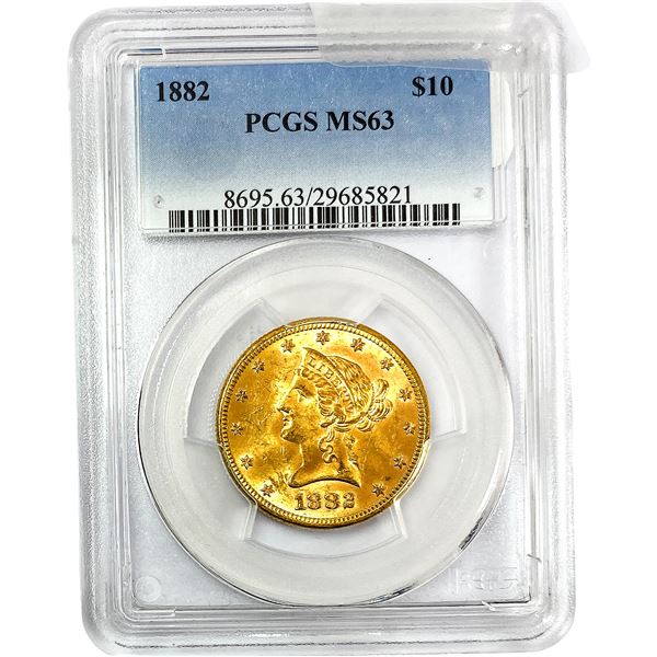 1882 $10 Gold Eagle PCGS MS63