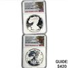 Image 1 : [2 Coins] 2012-S Silver Eagle NGC RP69/PF69UC