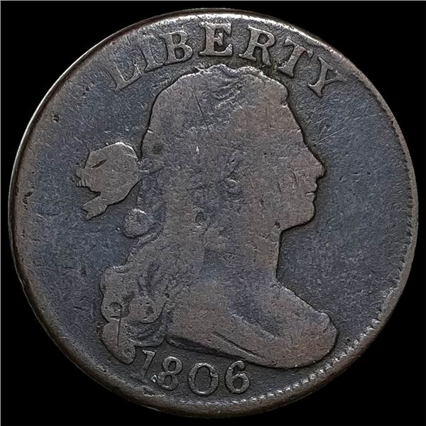 1806 Copper Draped Bust Large Cent NICELY  CIRCULATED