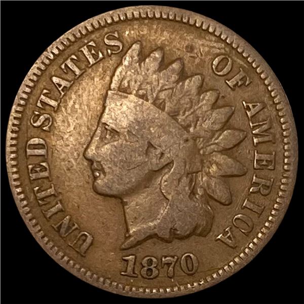 1870 Indian Head Cent NICELY CIRCULATED