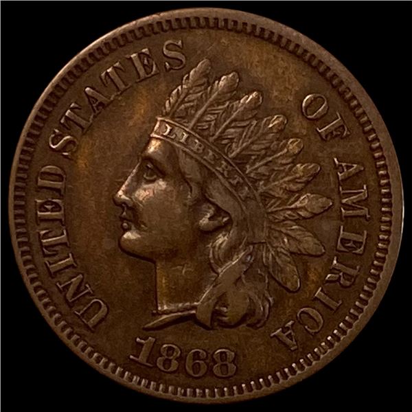 1868 Indian Head Cent NEARLY UNCIRCULATED