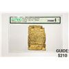 Image 1 : 1786 1 Shilling R.I. Colonial Note PMG 4 NET