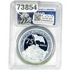 Image 2 : 2020-P Tuvalu Iwo Jima 75th Anniv. 2OZ Silver $2 PR70 DCAM