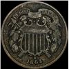 Image 1 : 1864 Bronze Two-Cent Piece LIGHTLY CIRCULATED