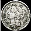 Image 1 : 1880 Nickel Three-Cent Piece HIGH GRADE