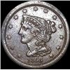 Image 1 : 1855 Braided Hair Half Cent CLOSELY  UNCIRCULATED