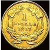 Image 2 : 1857 Gold $1 Indian Head Type 3 HIGH GRADE