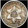 Image 1 : 1852 Silver Three-Cent Piece NEARLY  UNCIRCULATED