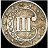 Image 2 : 1852 Silver Three-Cent Piece NEARLY  UNCIRCULATED