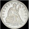 Image 1 : 1854 Arrows Seated Liberty Quarter NEARLY  UNCIRCULATED