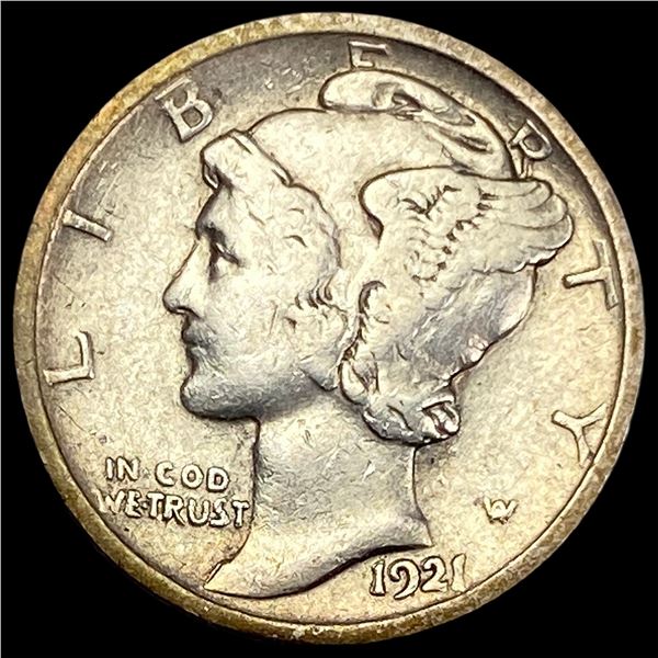 1921 Mercury Dime LIGHTLY CIRCULATED
