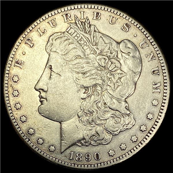 1890-CC Silver Morgan Dollar NEARLY  UNCIRCULATED