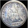 Image 1 : 1859-S Seated Liberty Quarter NICELY  CIRCULATED