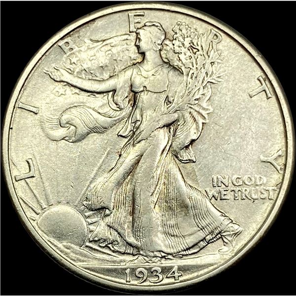 1934-D Walking Liberty Half Dollar CLOSELY  UNCIRCULATED