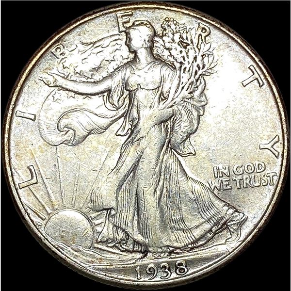 1938-D Walking Liberty Half Dollar CLOSELY  UNCIRCULATED
