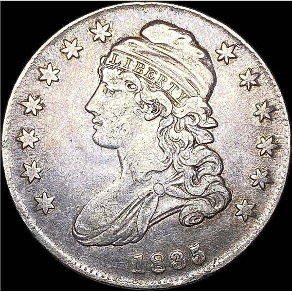 1835 Capped Bust Half Dollar NEARLY  UNCIRCULATED