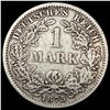 Image 2 : 1875-F Germany Silver 1 Reichsmark NEARLY UNCIRCULATED