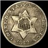 Image 1 : 1852 Silver Three-Cent Piece LIGHTLY CIRCULATED