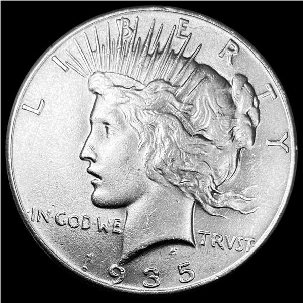 1935 Silver Peace Dollar CLOSELY UNCIRCULATED