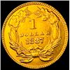 Image 2 : 1887 Gold $1 Indian Princess Type 3  UNCIRCULATED