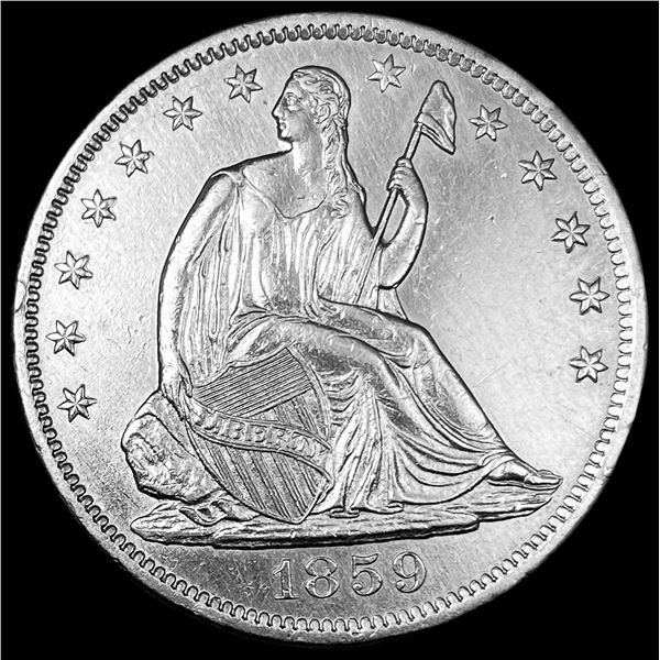 1859-S Seated Liberty Half Dollar UNCIRCULATED