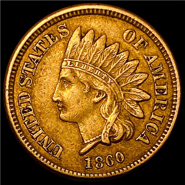 1860 Indian Head Cent NEARLY UNCIRCULATED