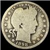 Image 1 : 1898-O Silver Barber Quarter NICELY CIRCULATED