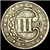 Image 2 : 1851 Silver Three-Cent Piece LIGHTLY CIRCULATED