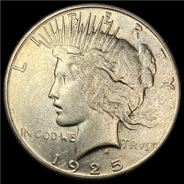 1925-S Silver Peace Dollar CLOSELY UNCIRCULATED