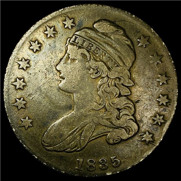 1835 Capped Bust Half Dollar LIGHTLY CIRCULATED