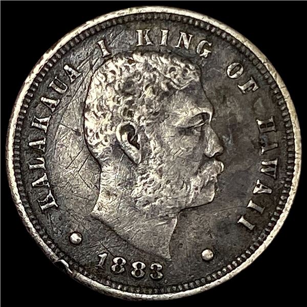 1883 Hawaii Silver Dime NEARLY UNCIRCULATED